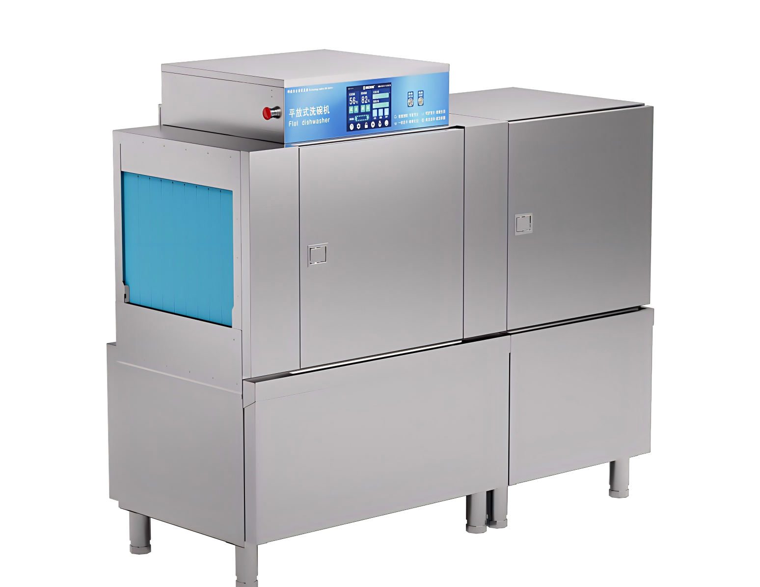 1.8米通道式洗碗机/一洗两漂-28KW